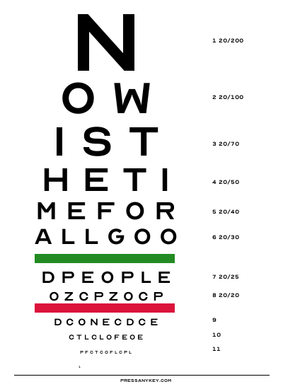 Eye Chart Creator Too Close Eye Chart T Shirt | SnorgTees